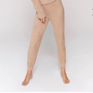 NWT Spiritual Gangster Serenity Knit Jogger Size XS in Camel